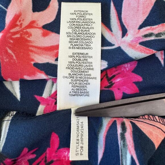 Eliza J Floral on Navy & Pink High Low Maxi Dress Women's Size XXL - Picture 14 of 15